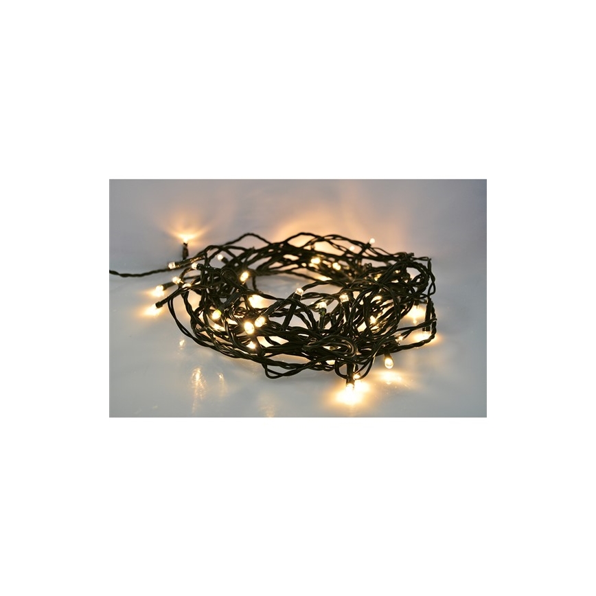 LED Ziemassvētku āra virtene 400xLED/8 funkcijas 25 m IP44 silti balta