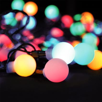 LED RGB regulējama āra virtene, 100 LED, 8 funkcijas, 15 m, IP44, ar tālvadību