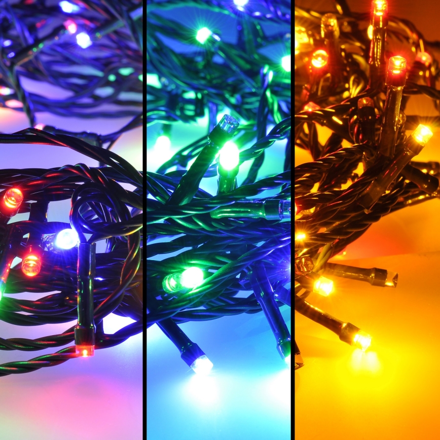 LED āra virtene 100xLED/8 funkcijas 13m IP44 daudzkrāsaina