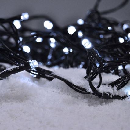 LED āra virtene 100xLED/8 funkcijas 13m IP44 auksta balta