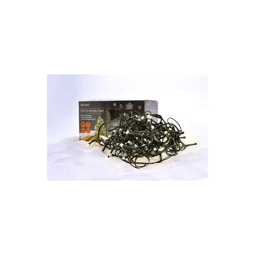 LED āra virtene 100xLED/8 funkcijas IP44 13m silti balta