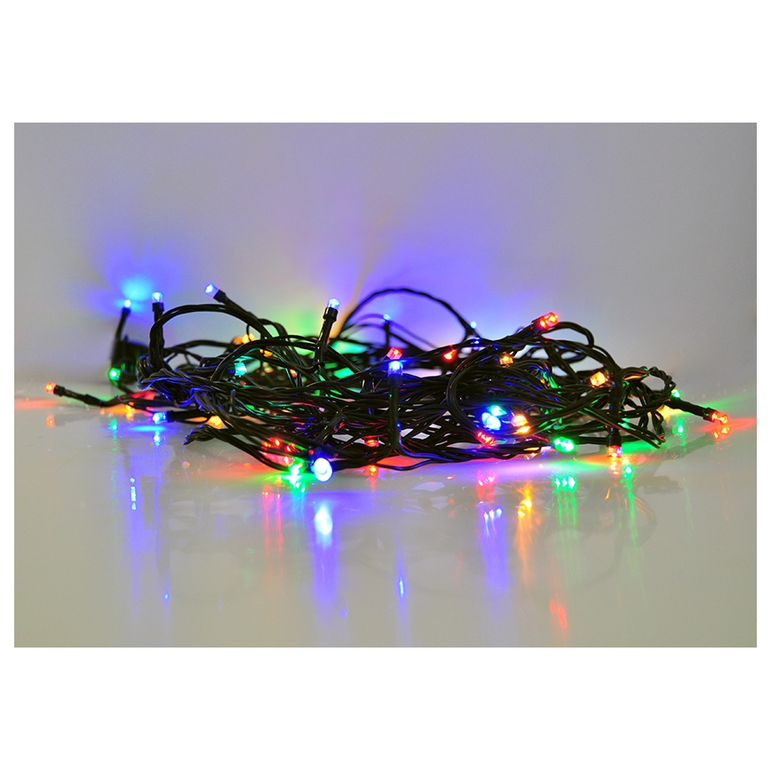 LED Ziemassvētku āra virtene 200xLED/8 funkcijas IP44 25m daudzkrāsaina