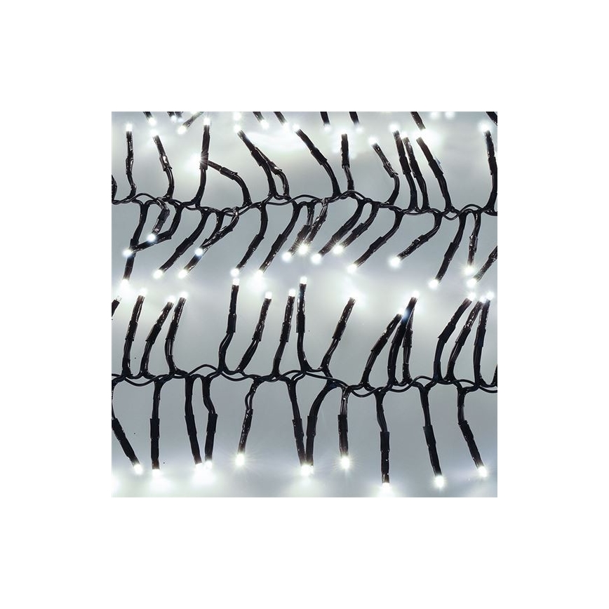 LED āra virtene 576xLED/8 funkcijas 8m IP44 auksti balta + ar tālvadību