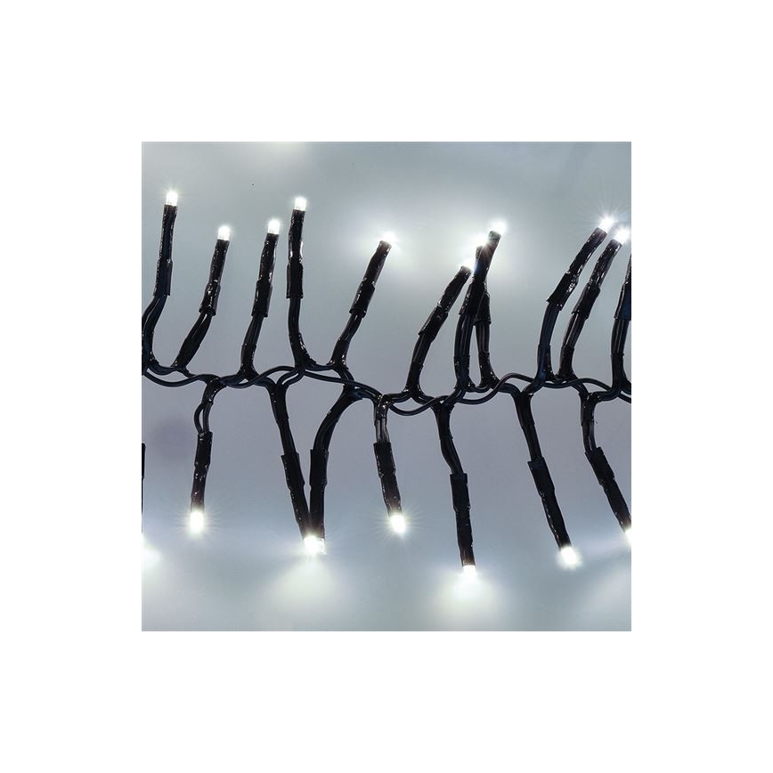 LED āra virtene 576xLED/8 funkcijas 8m IP44 auksti balta + ar tālvadību