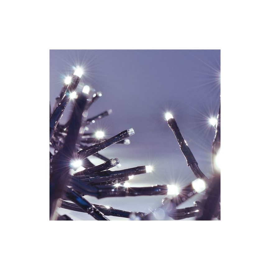 LED āra virtene 576xLED/8 funkcijas 8m IP44 auksti balta + ar tālvadību