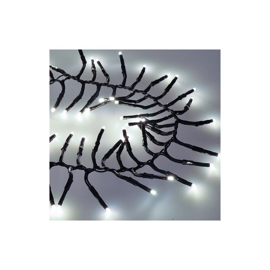 LED Ziemassvētku āra virtene 576xLED/8 funkcijas 8m IP44 vēsi balta + TP