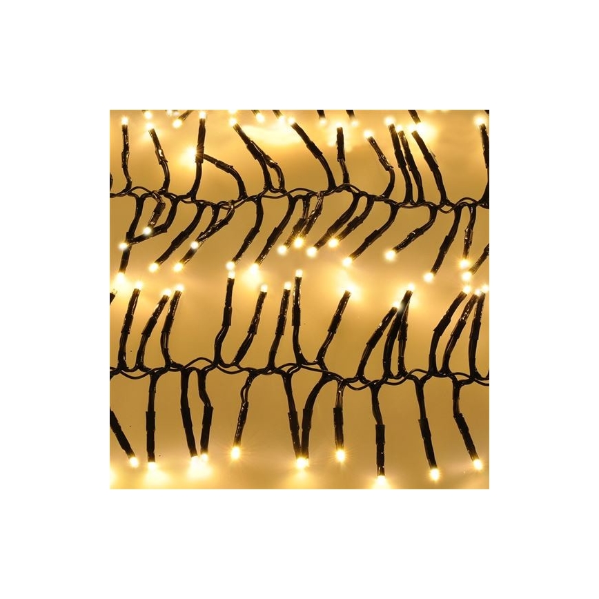 LED Āra Ziemassvētku virtene 576xLED/8 funkcijas 8m IP44 silti balta + tālvadības pults