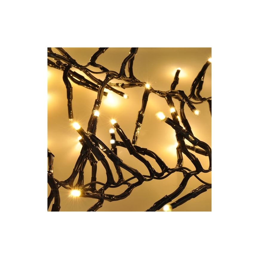 LED Āra Ziemassvētku virtene 576xLED/8 funkcijas 8m IP44 silti balta + tālvadības pults
