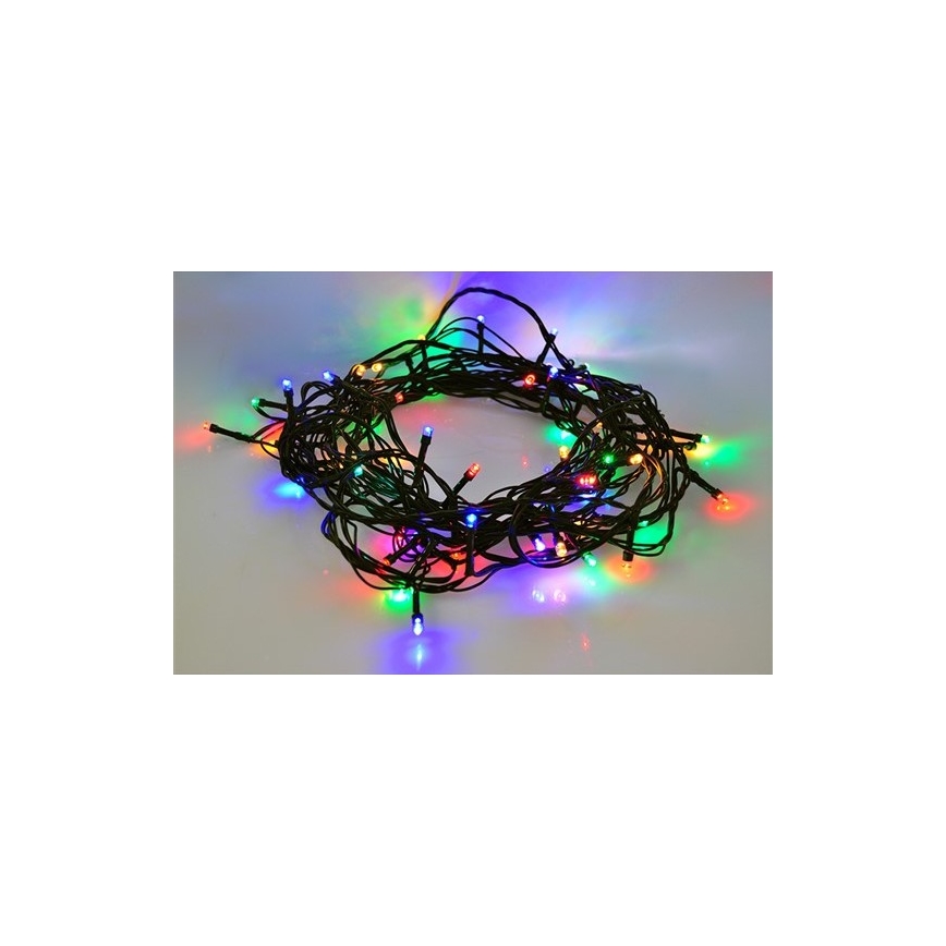LED Ziemassvētku āra virtene 50xLED/8 funkcijas 8m IP44 daudzkrāsaina