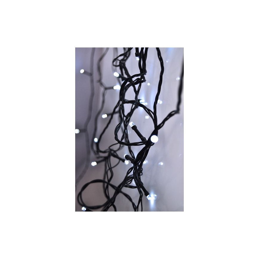 LED āra virtene 50 LED / 8 režīmi, 8 m, IP44, auksti balta