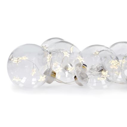 LED Ziemassvētku virtene 30xLED/3xAA 2,5m silti balta