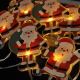 LED Ziemassvētku virtene ar piesūcekņiem 6xLED/2xAA 1,2m silti balta Ziemassvētku vecītis