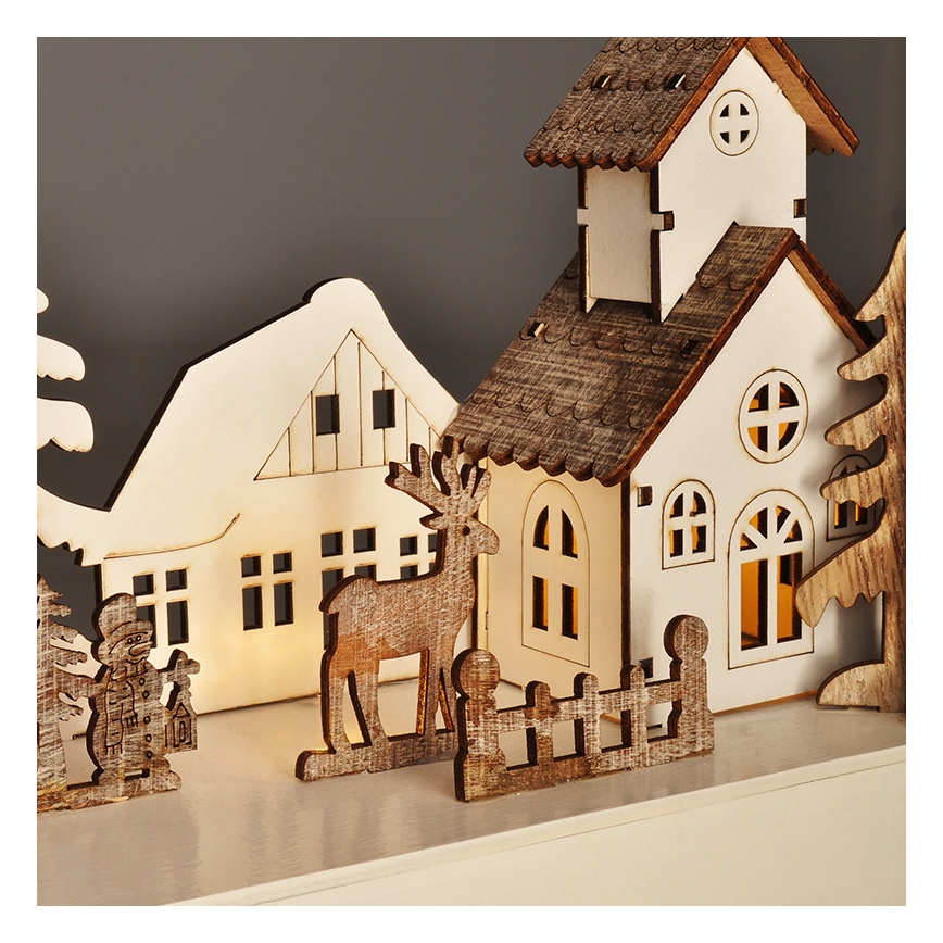 LED Ziemassvētku rotājums LED/2xAA silti balta