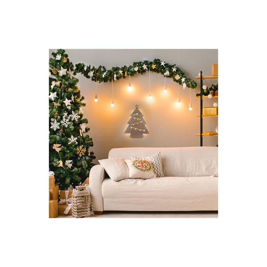 LED Ziemassvētku rotājums LED/2xAA koks