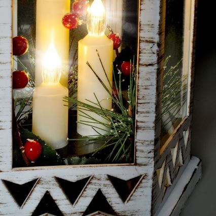 LED Ziemassvētku rotājums 3xLED/3xAAA laterna