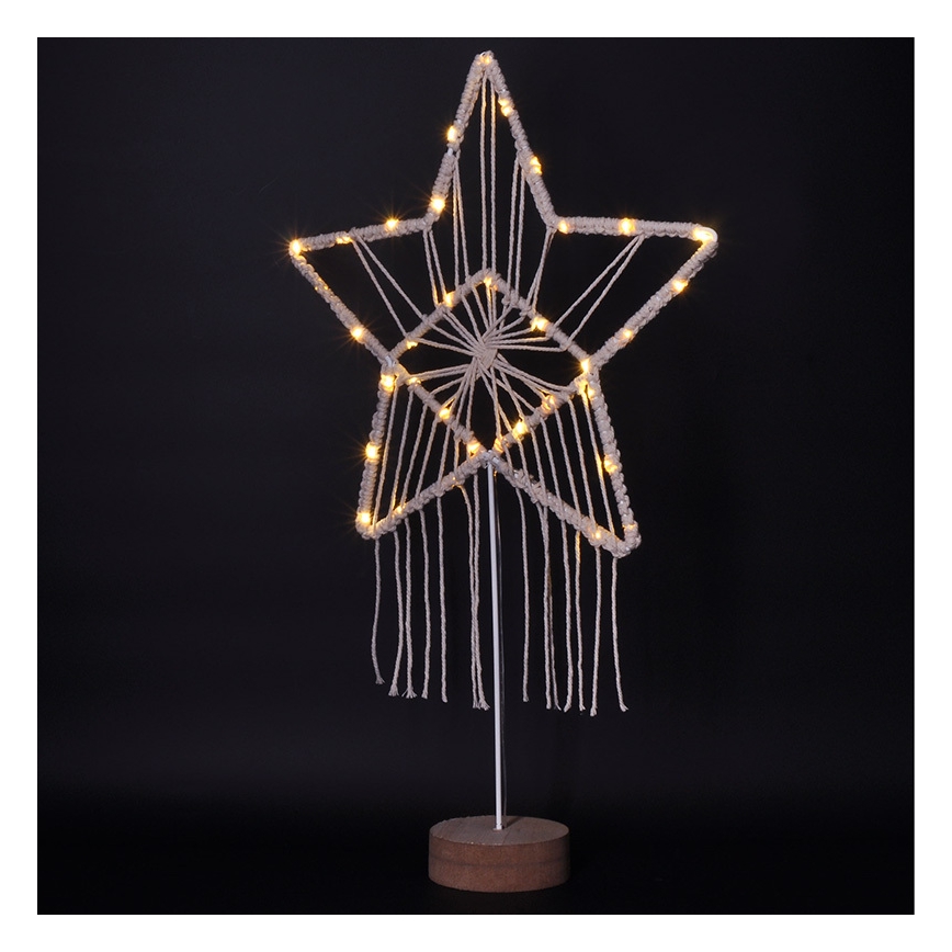LED Ziemassvētku rotājums LED/2xAAA zvaigzne