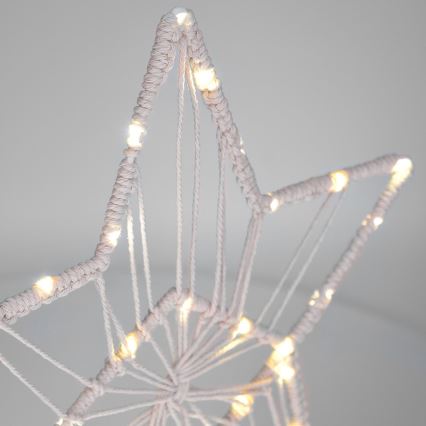 LED Ziemassvētku rotājums LED/2xAAA zvaigzne