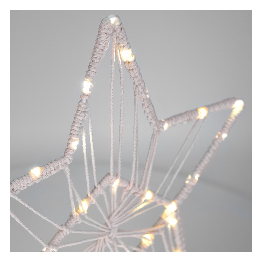LED Ziemassvētku rotājums LED/2xAAA zvaigzne