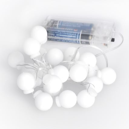 LED Ziemassvētku virtene 20xLED/2xAA 2,3 m daudzkrāsaina