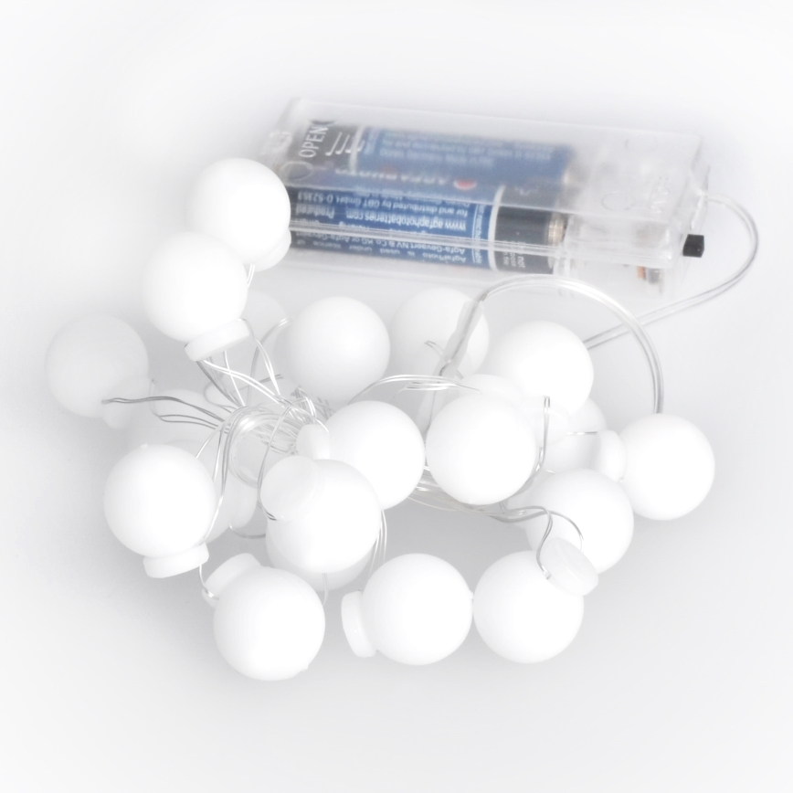 LED Ziemassvētku virtene 20xLED/2xAA 2,3 m daudzkrāsaina