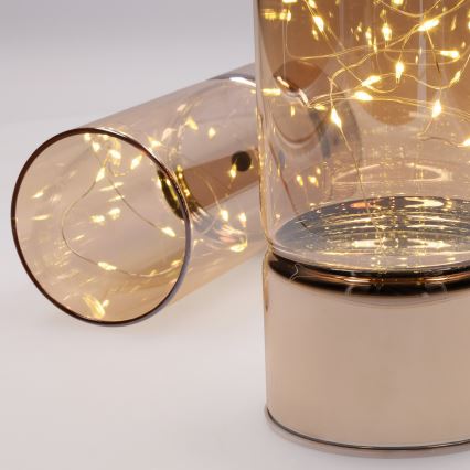 Komplekts 2x LED Ziemassvētku gaismiņas 20xLED+10xLED/2xAA+3xAA silti balta