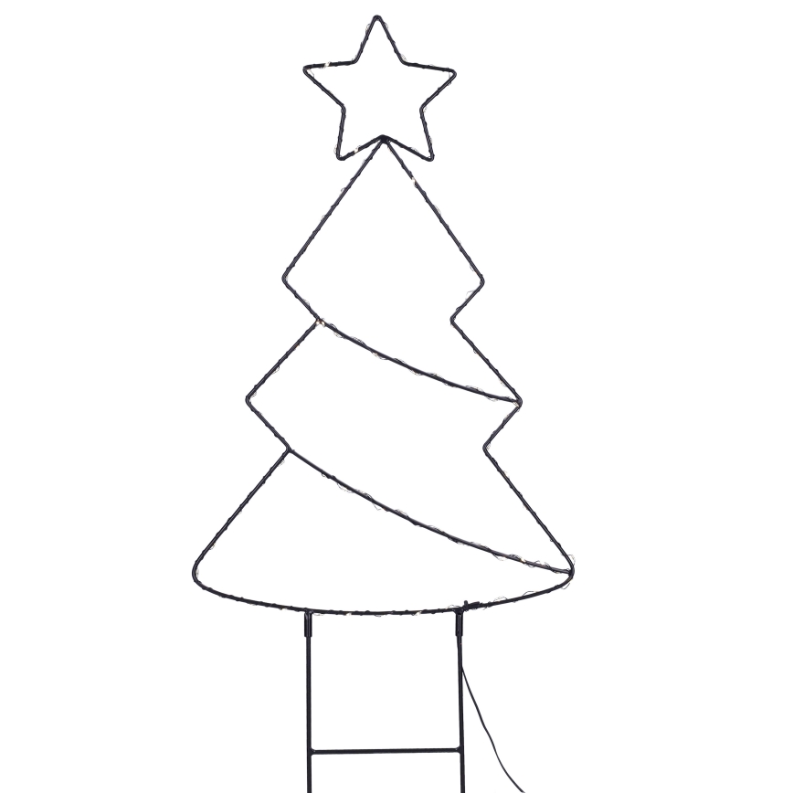 LED Āra Ziemassvētku dekorācija 85xLED/3xAA IP44 siltā baltā krāsā eglīte