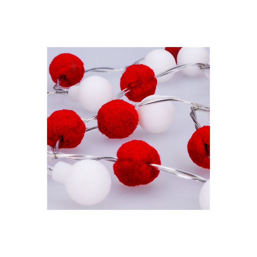 LED Ziemassvētku virtene 20xLED/2xAA 1,8 m silti balta