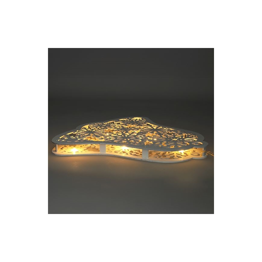 LED Ziemassvētku dekors 9xLED/2xAA, siltā baltā gaisma — zvaniņš