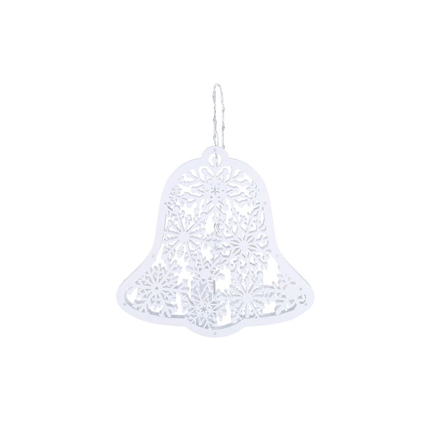 LED Ziemassvētku dekors 9xLED/2xAA, siltā baltā gaisma — zvaniņš