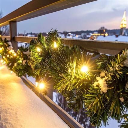 LED āra Ziemassvētku dekorācija GIRLANDA 80xLED/3xAA 500 cm IP44