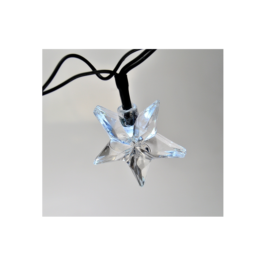 LED virtene, 20 LED, 6 m, auksti balta