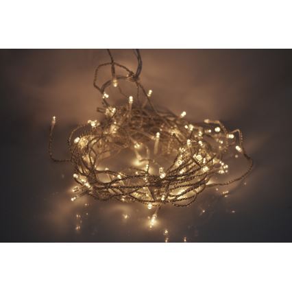 LED āra gaismas aizkari 120xLED/8 režīmi 9m IP44 siltā balta