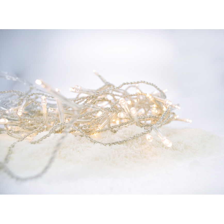 LED āra gaismas aizkari 120xLED/8 režīmi 9m IP44 siltā balta