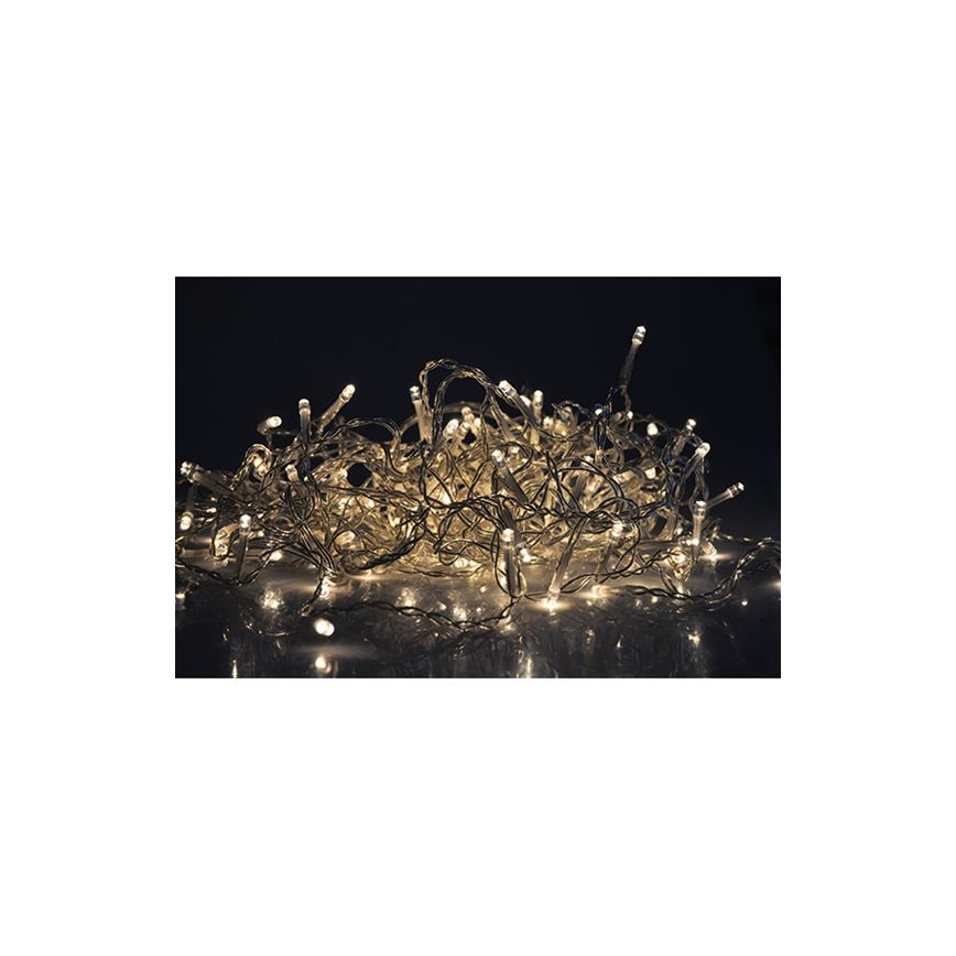 LED Ziemassvētku āra aizkars 120xLED/8 funkcijas 9m IP44 silti balts