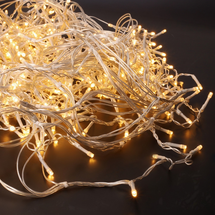 LED Ziemassvētku āra aizkars 360xLED/8 funkcijas 15m IP44 silti balts