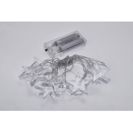 LED virtene 10xLED/2xAA 2,5m zila