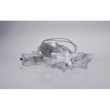 LED virtene 10xLED/2xAA 2,5m zila