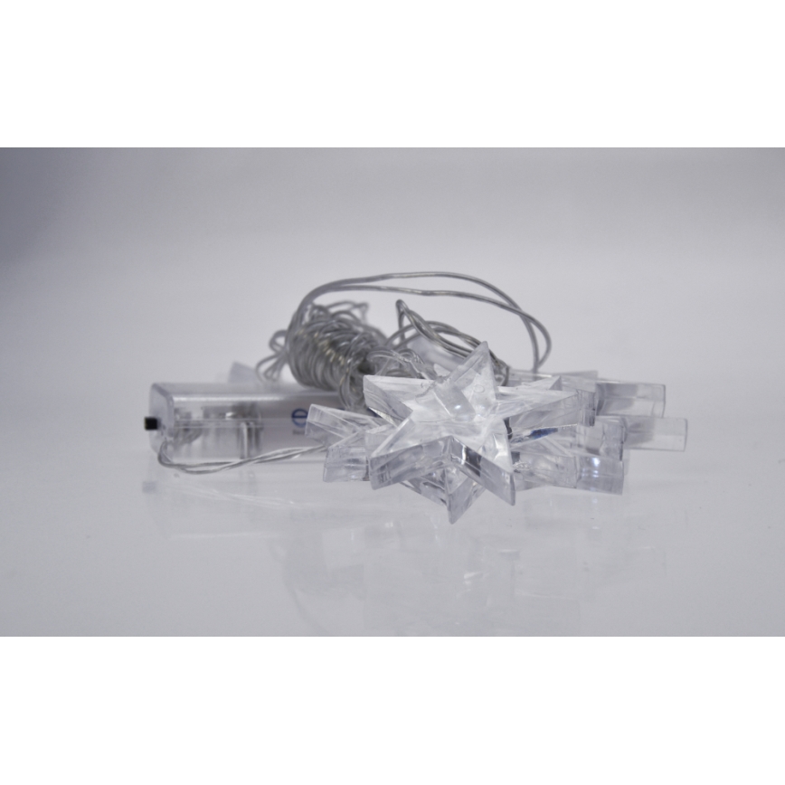 LED virtene 10xLED/2xAA 2,5m zila