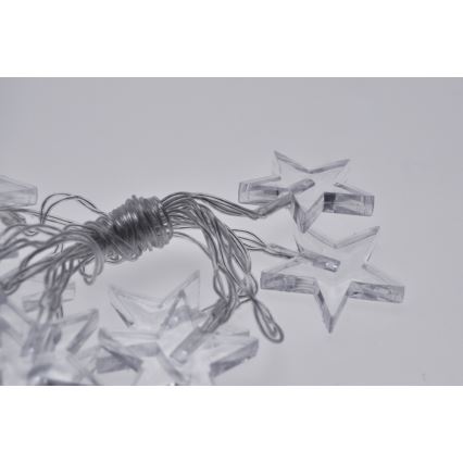 LED virtene 10xLED/2xAA 2,5m zila