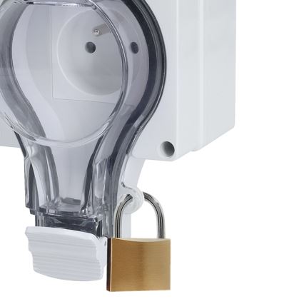 Kontaktligzda mitrai videi ar slēdzi, 230 V/16 A, IP66