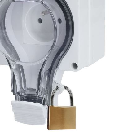 Dubultā kontaktligzda IP66 mitrai videi 230V/16A – ūdensizturīga un putekļizturīga
