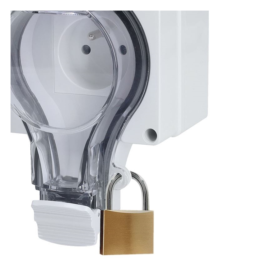 Dubultā kontaktligzda IP66 mitrai videi 230V/16A – ūdensizturīga un putekļizturīga