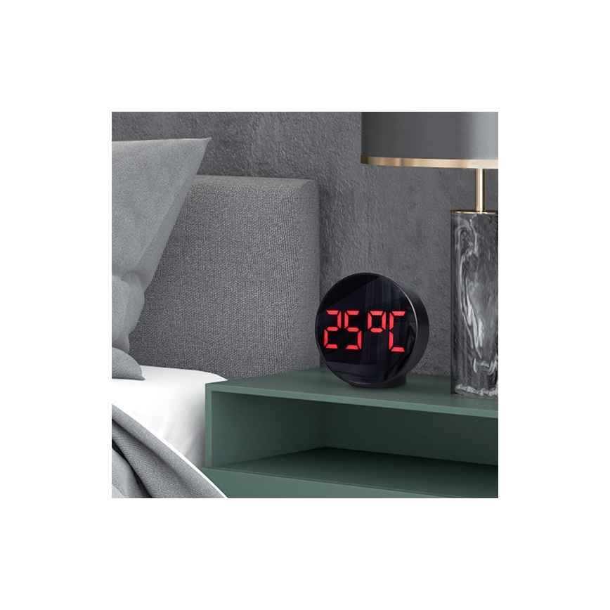 Digitālais pulkstenis ar modinātāju 5V/3xAAA