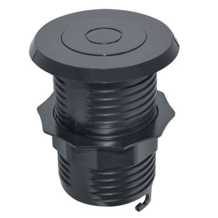 Iebūvējams USB lādētājs USB A+C melna