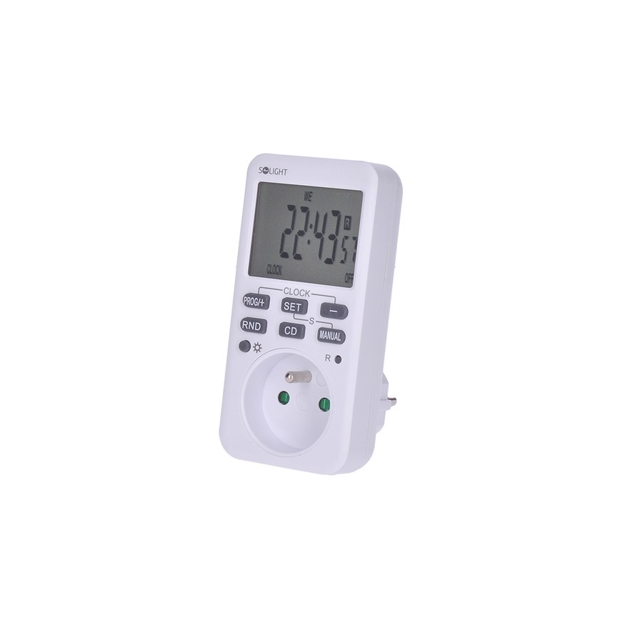 Solight DT33 − Ciparu nedēļas taimeris 16A/230V