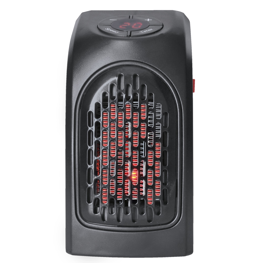 Mini kontaktligzdas ventilators ar keramiskas sildelementu 350W/230V