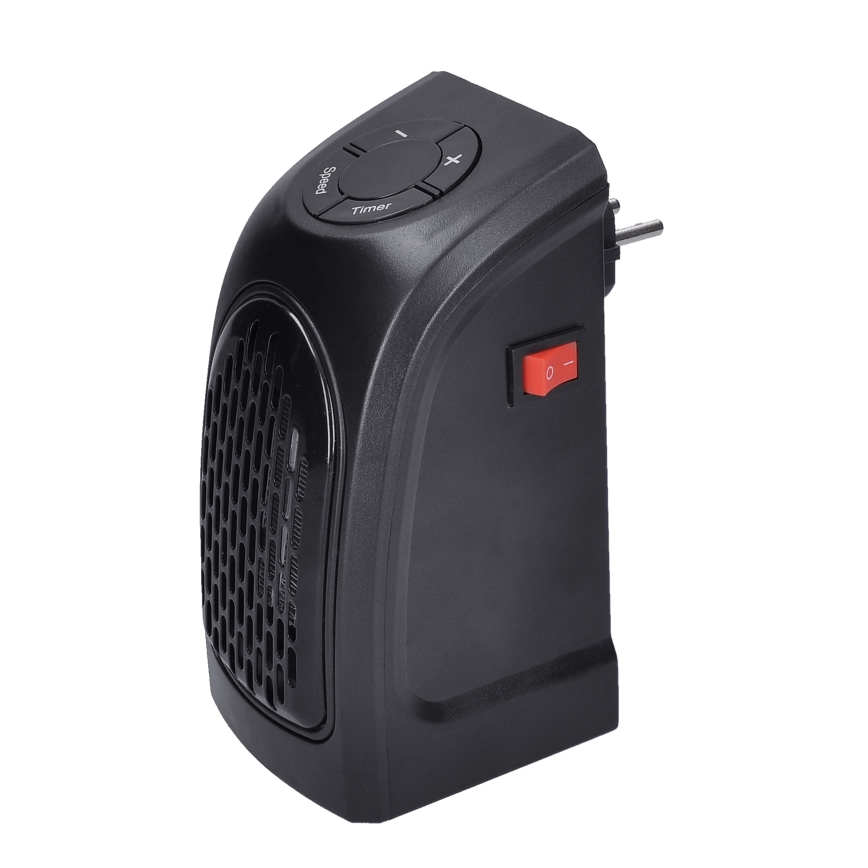 Mini kontaktligzdas ventilators ar keramiskas sildelementu 350W/230V