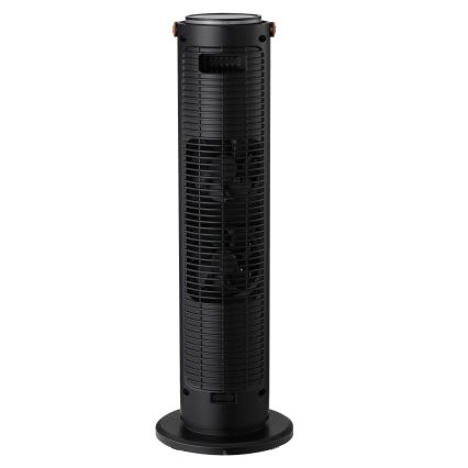 Kolonnas ventilators ar keramikas sildīšanas elementu 2000W/230V melns