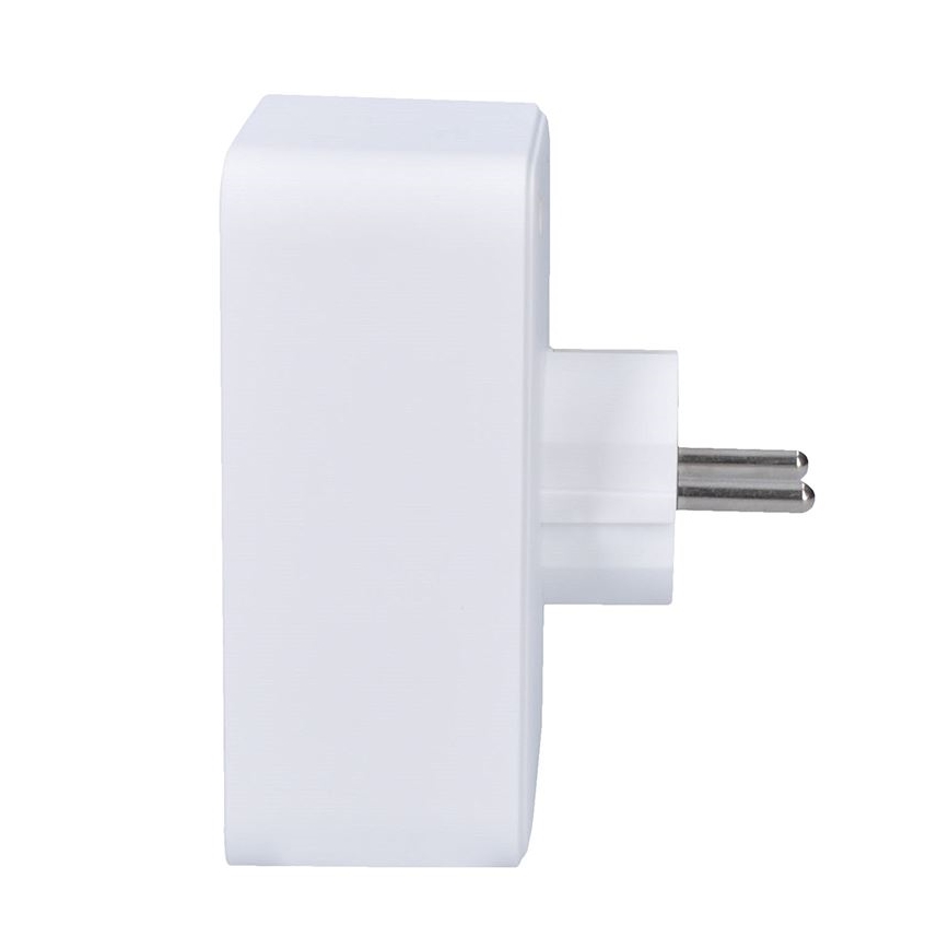 Strāvas sadalītājs 1x16A+2x 2,5A ar 2xUSB A+C lādētāju balts