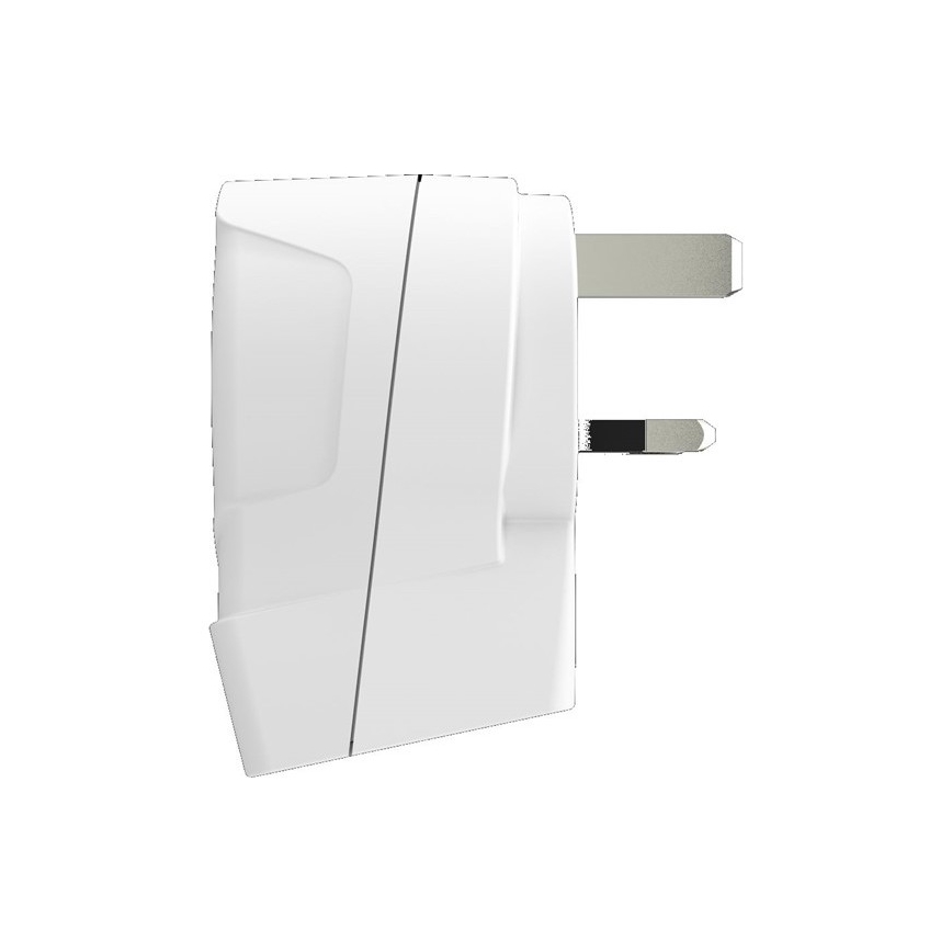 Ceļojuma adapteris Lielbritānijai 230V + 2x USB ports